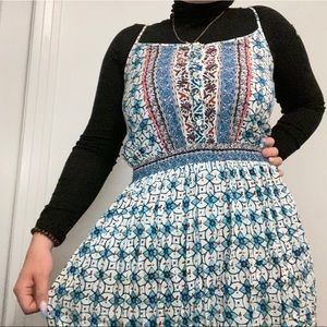 Vintage patterned mini dress